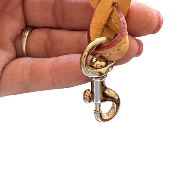 Dooney & Bourke splatter coated cotton vachetta leather trim,  Bucket Bag - Picture 9 of 13